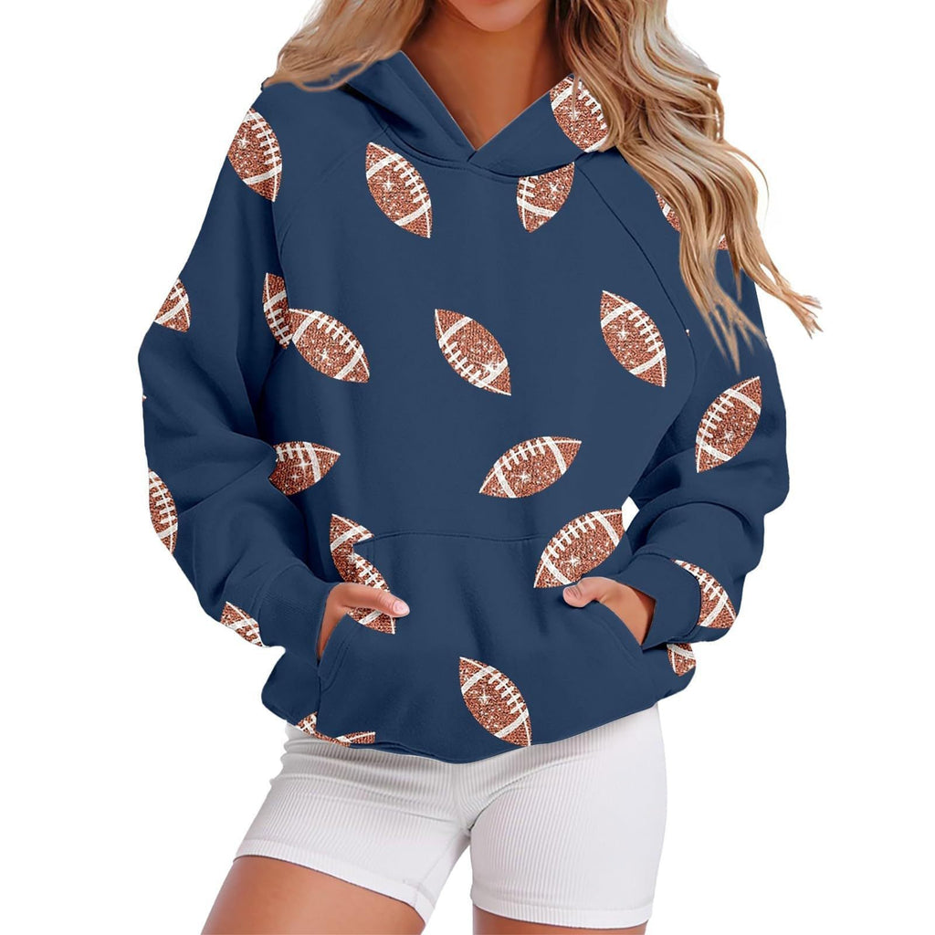 Kapuzen-Sweatshirt mit Baseball-Design