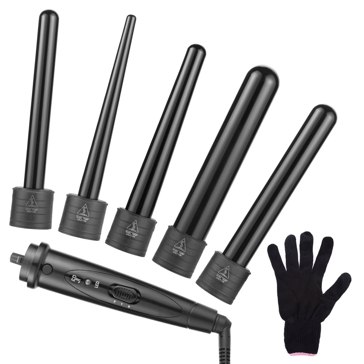 Multifunktionaler 5-in-1 Keramik Lockenstab – Bild 10 | LuxeStyle