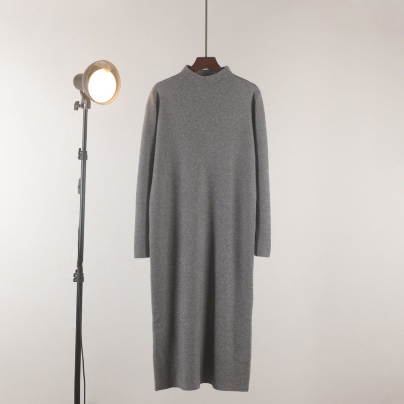 Warmes, halbhochausschn. Strickkleid
