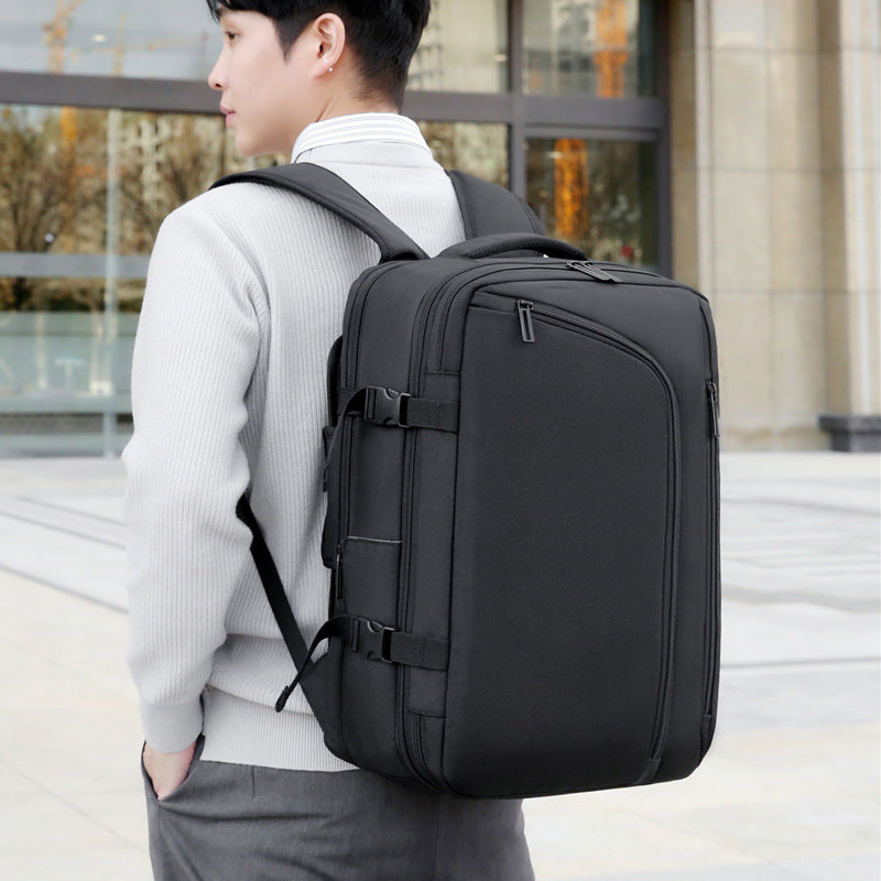 Kompressionsrucksack mit Vakuumfunktion, schwarz | LuxeStyle