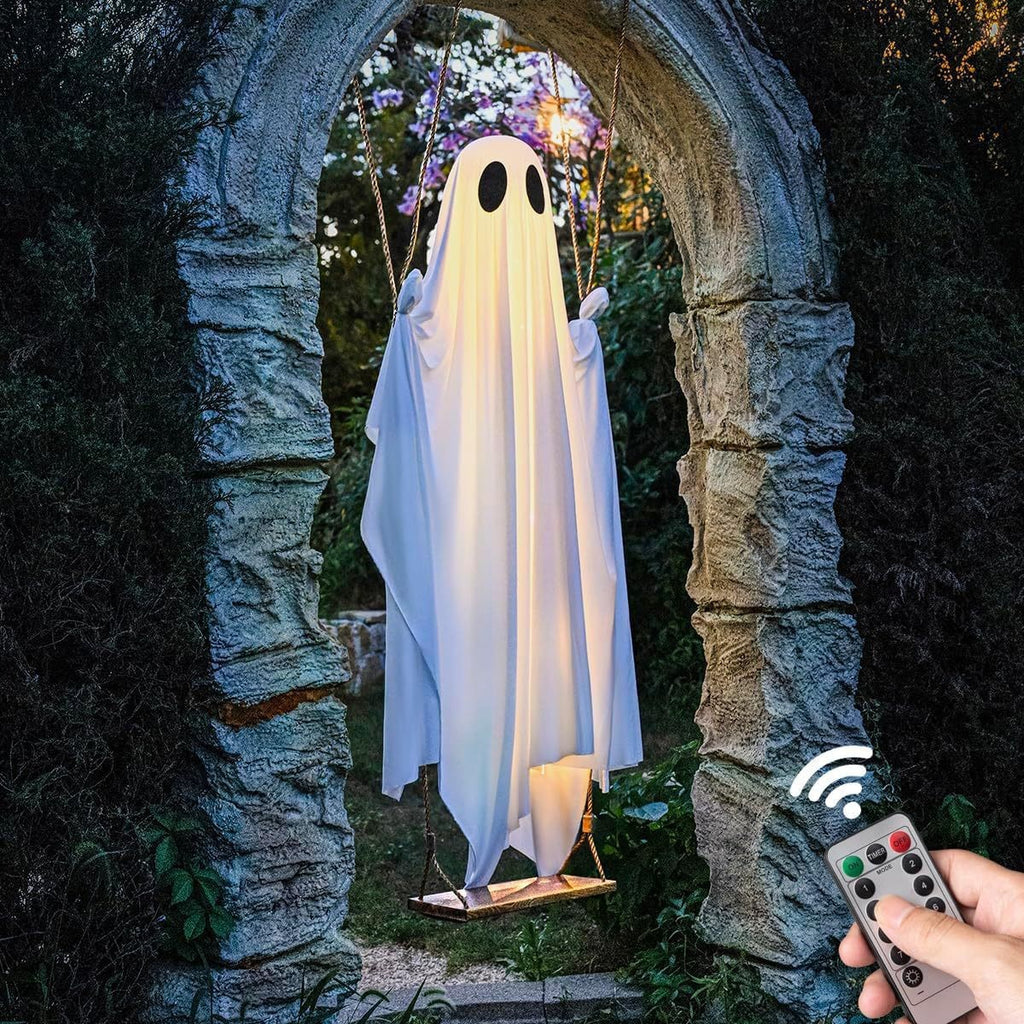 Leuchtender Halloween-Schaukelgeist