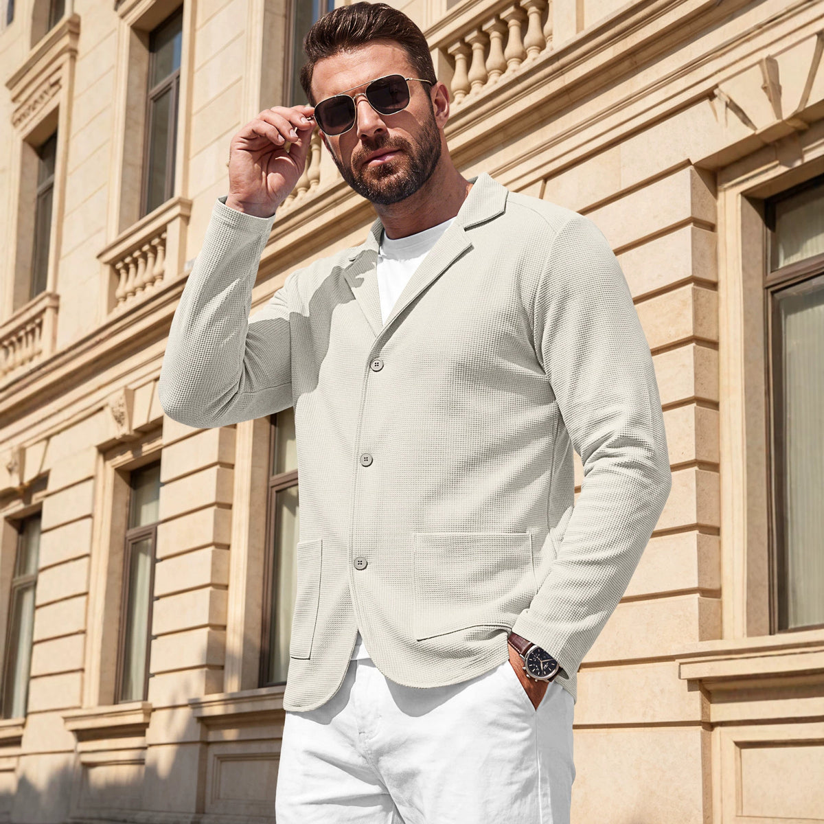 Herren-Jacke mit langen Ärmeln | LuxeStyle