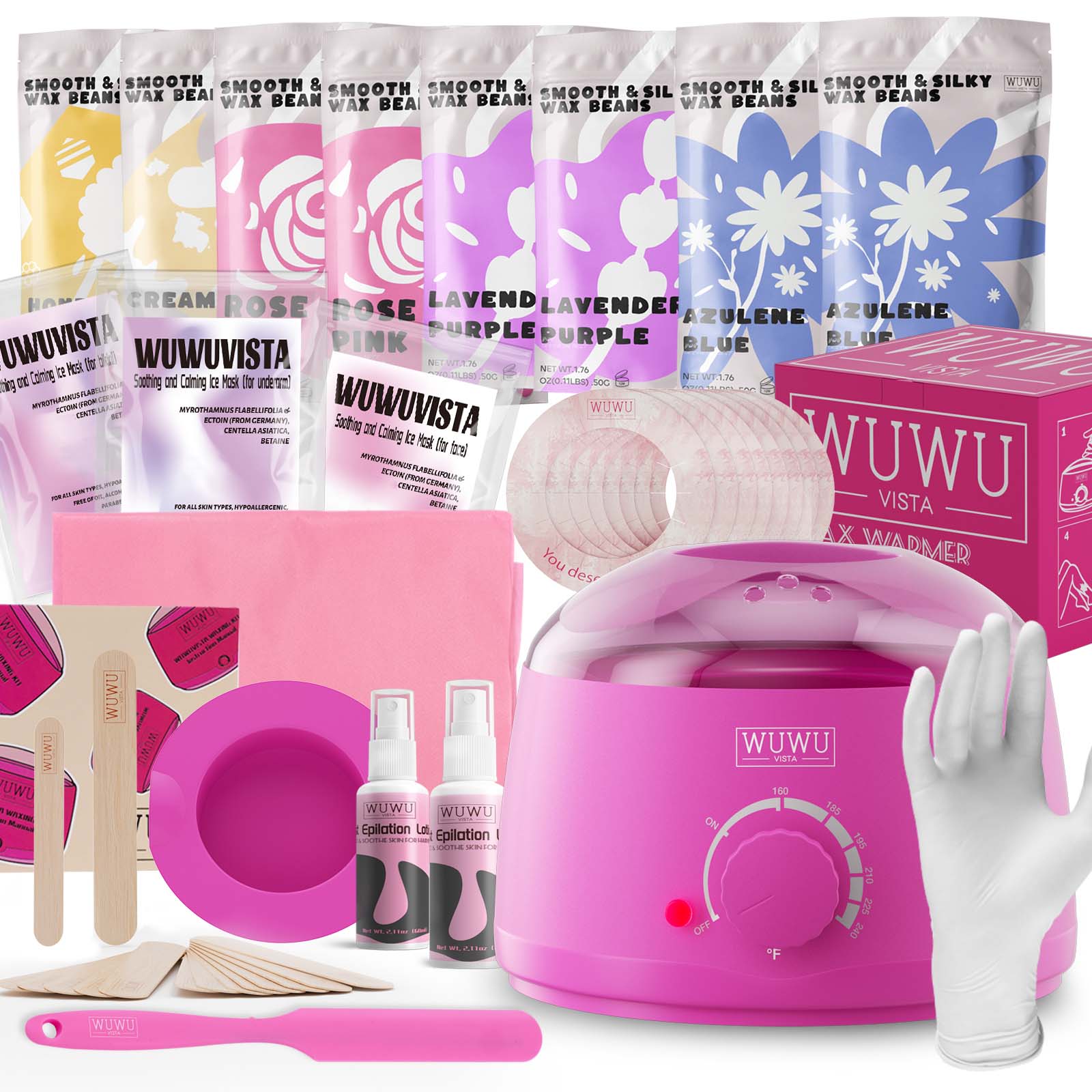 WUWUVISTA Waxing Kit 69 Teile