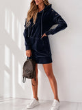 Kapuzenpullover-Kleid für Damen