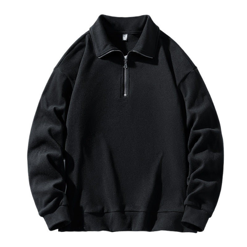 Herren Langarmshirt mit Reverskragen