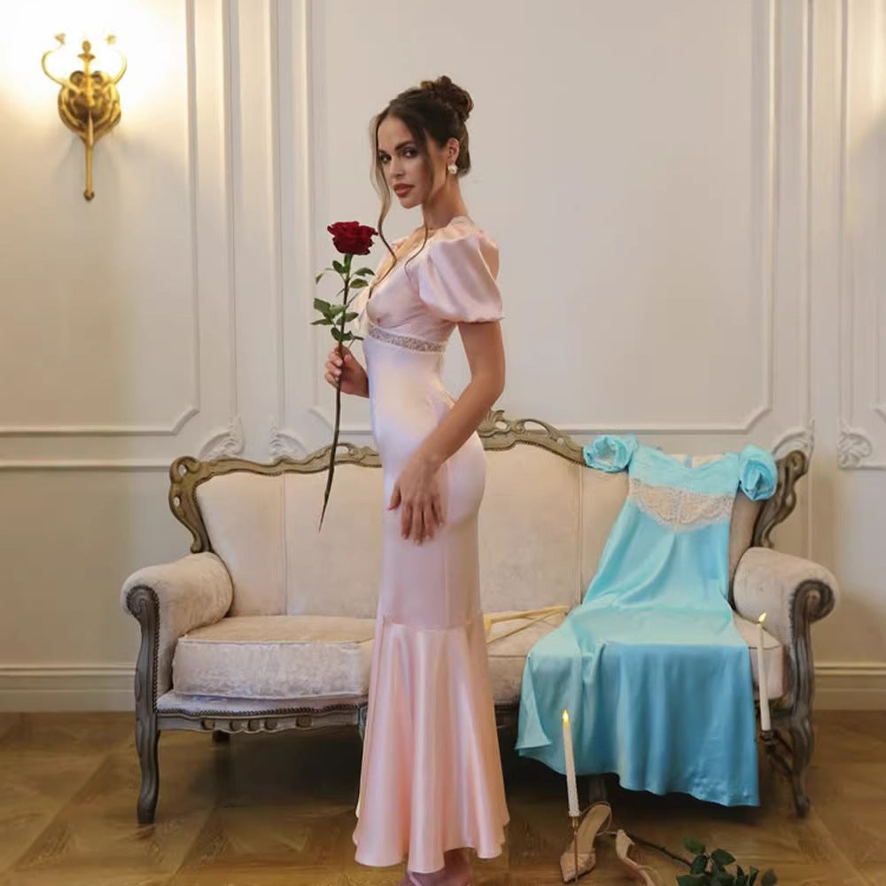Spitzen Bodycon Kleid mit Schlitz – Bild 4 | LuxeStyle