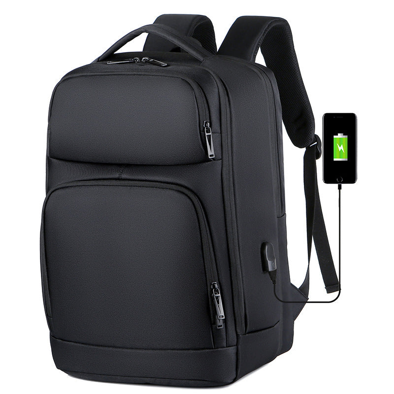 Stylischer schwarzer Business-Rucksack für Herren – Bild 6 | LuxeStyle
