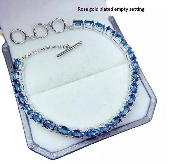 Armband mit London Blautopas & 925er Silber – Bild 10 | LuxeStyle