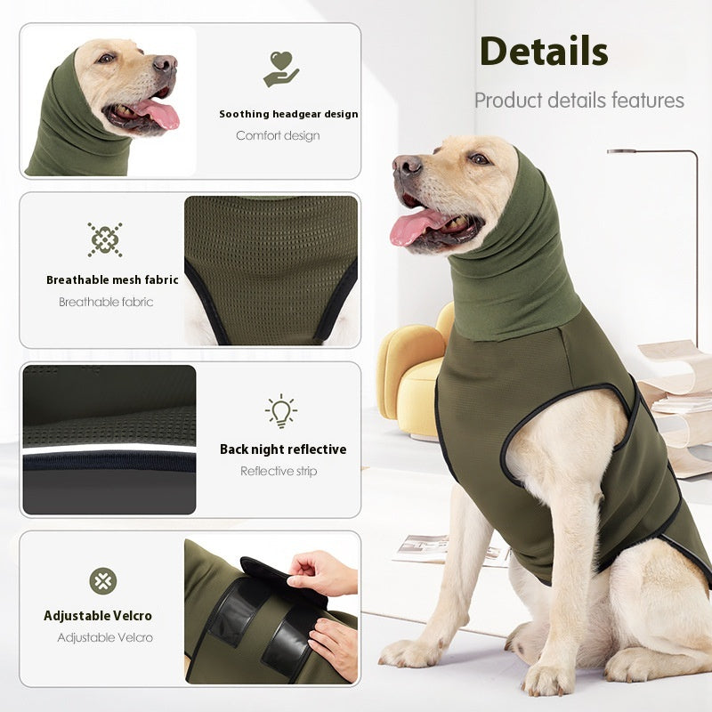 Beruhigende Hundejacke – Grün, Blau, XS-XXXL