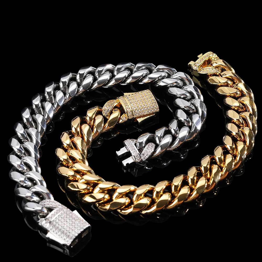 Hip-Hop Cuban Armband aus Edelstahl – Bild 3 | LuxeStyle
