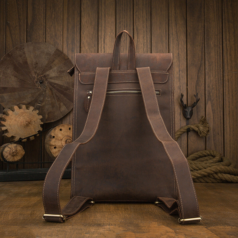 Leder Rucksack im Britisch-Retro-Stil – Bild 2 | LuxeStyle
