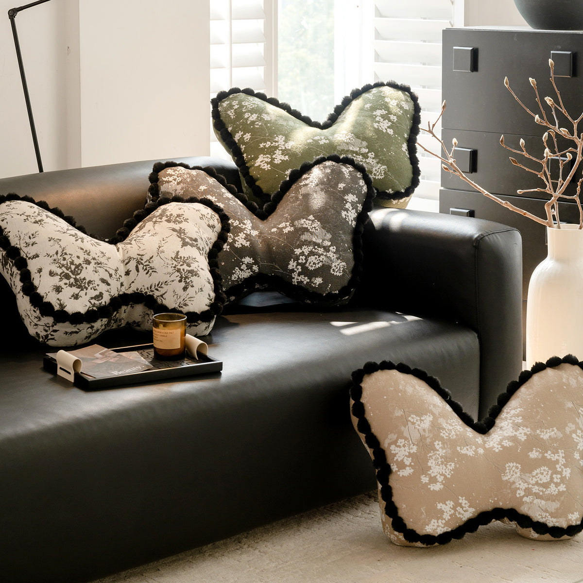 Retro Schmetterling Kissen – Bild 4 | LuxeStyle