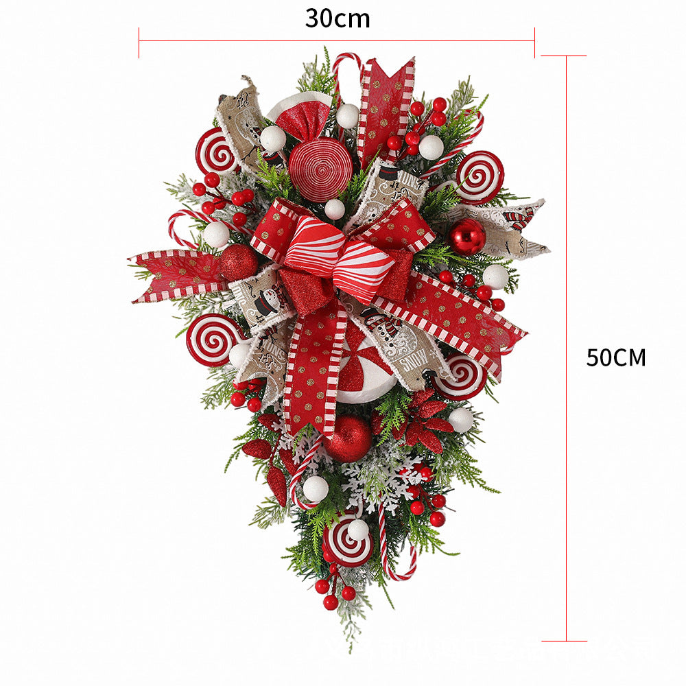 Weihnachtskranz Zuckerstangen-Baum Girlande – Bild 6 | LuxeStyle