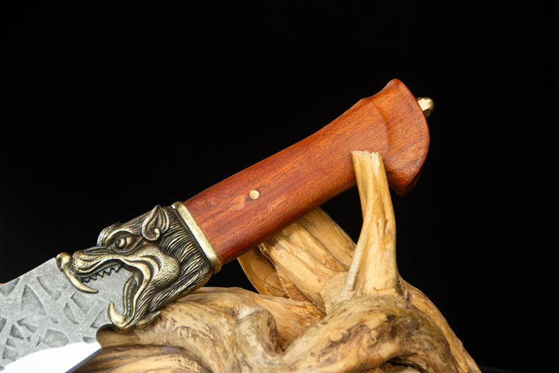 Handgeschmiedetes Holzfällermesser