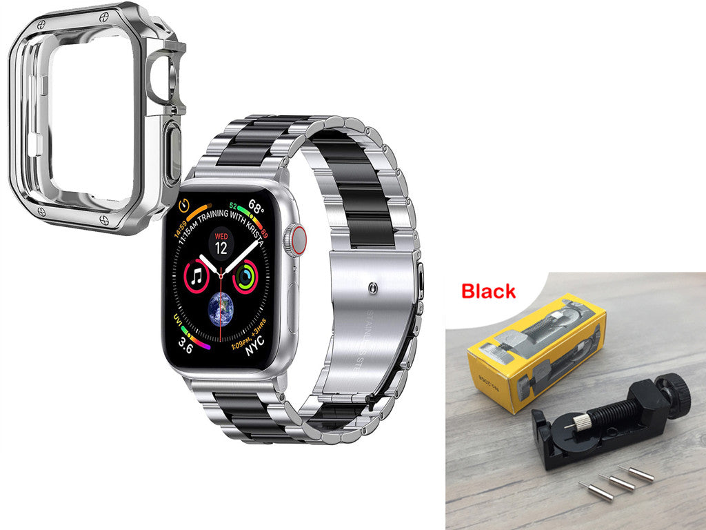 Stahlarmband mit TPU-Rahmen für Apple Watch – Bild 6 | LuxeStyle