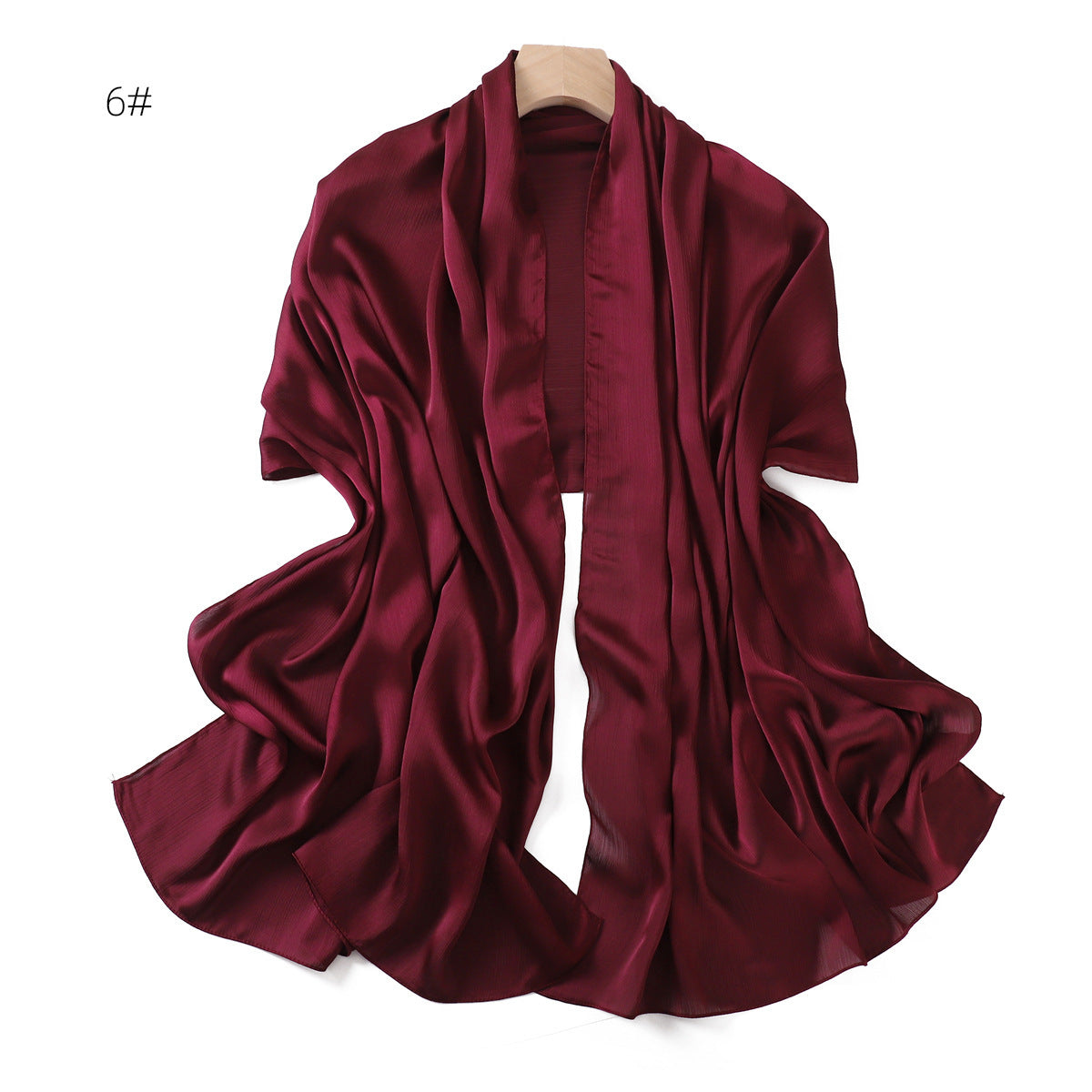 Einfarbiger Sommer-Schal für Damen – Bild 3 | LuxeStyle