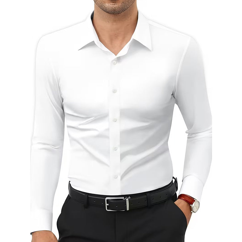 Weisser Stretch-Hemd – Bild 8 | LuxeStyle