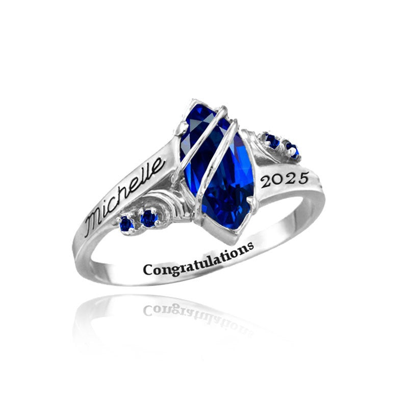 Personalisierbarer Silberring mit Zirkonia – Bild 4 | LuxeStyle