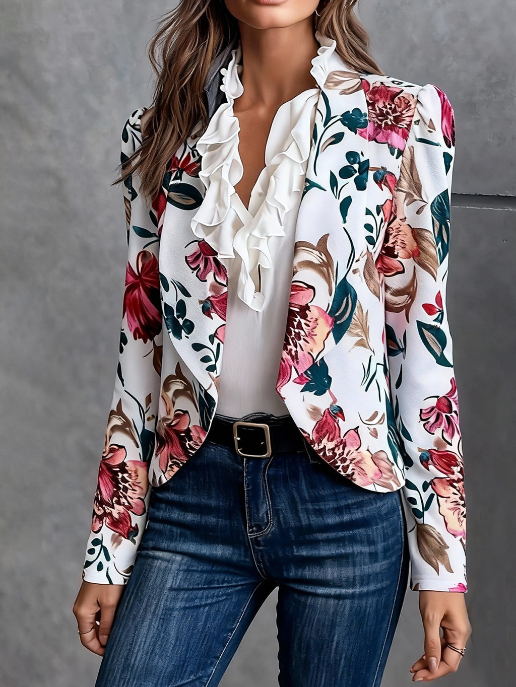 Damen Freizeitjacke mit Print – Bild 7 | LuxeStyle
