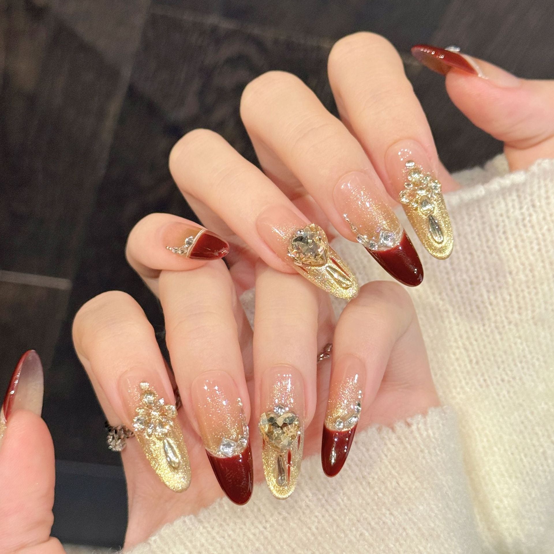 Nagelart Blumen Motiv