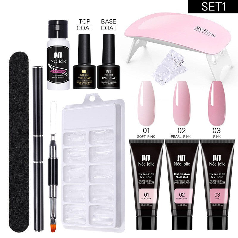 Manicure Gel-Set für Nagelverlängerung