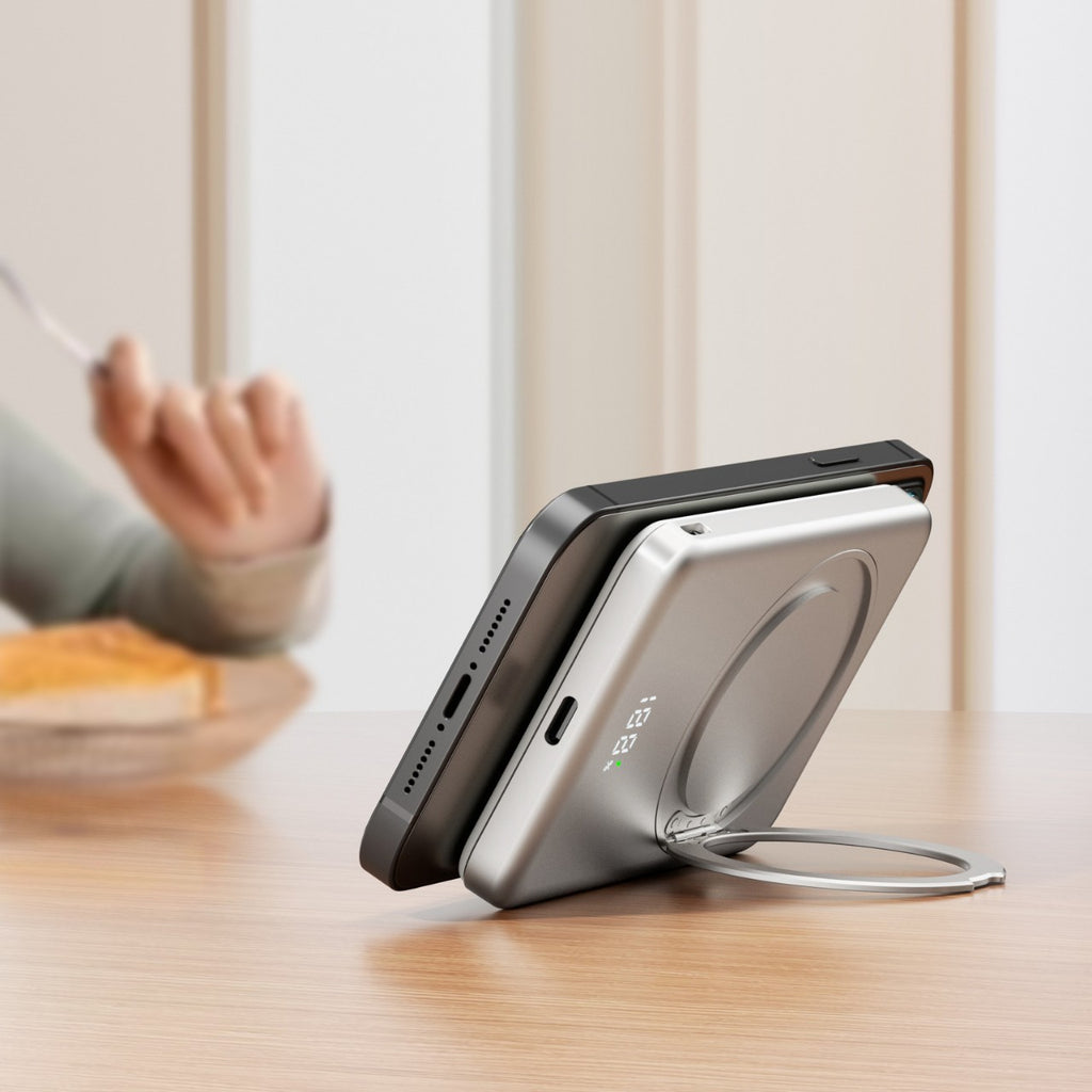 Magnetische Powerbank mit drehbarer Halterung
