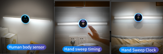 Smart LED Schranklicht mit Uhr und Sensor