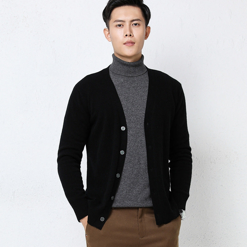 Herren-Strickjacke Langarm