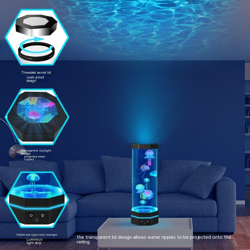 Quallen-Lava-Lampe mit 17 Farben