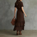 Bohemian-Kleid mit V-Ausschnitt