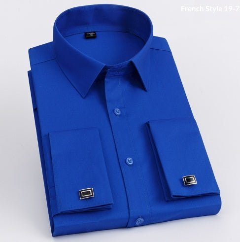 Herren Hemd Slim Fit mit Manschettenknöpfen – Bild 9 | LuxeStyle
