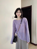 Lockerer Strickpullover im Lazy Style