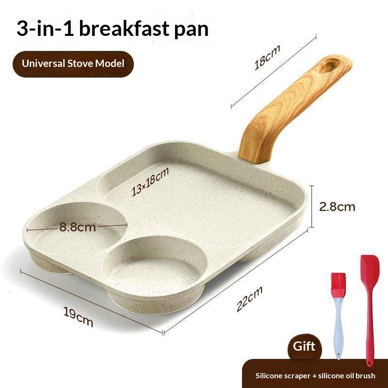 3-in-1 Antihaft-Frühstückspfanne