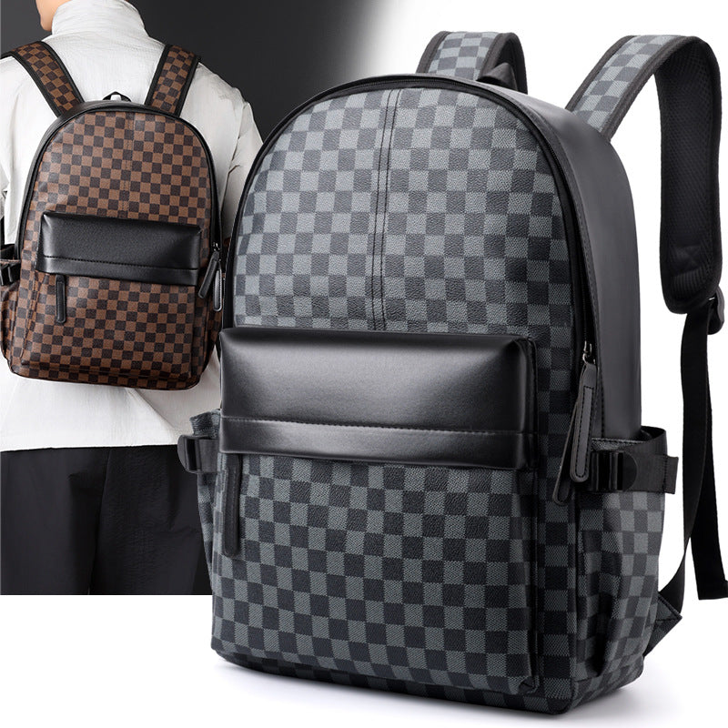 Karo-Muster Rucksack, wasserabweisend, 20-35 L – Bild 5 | LuxeStyle