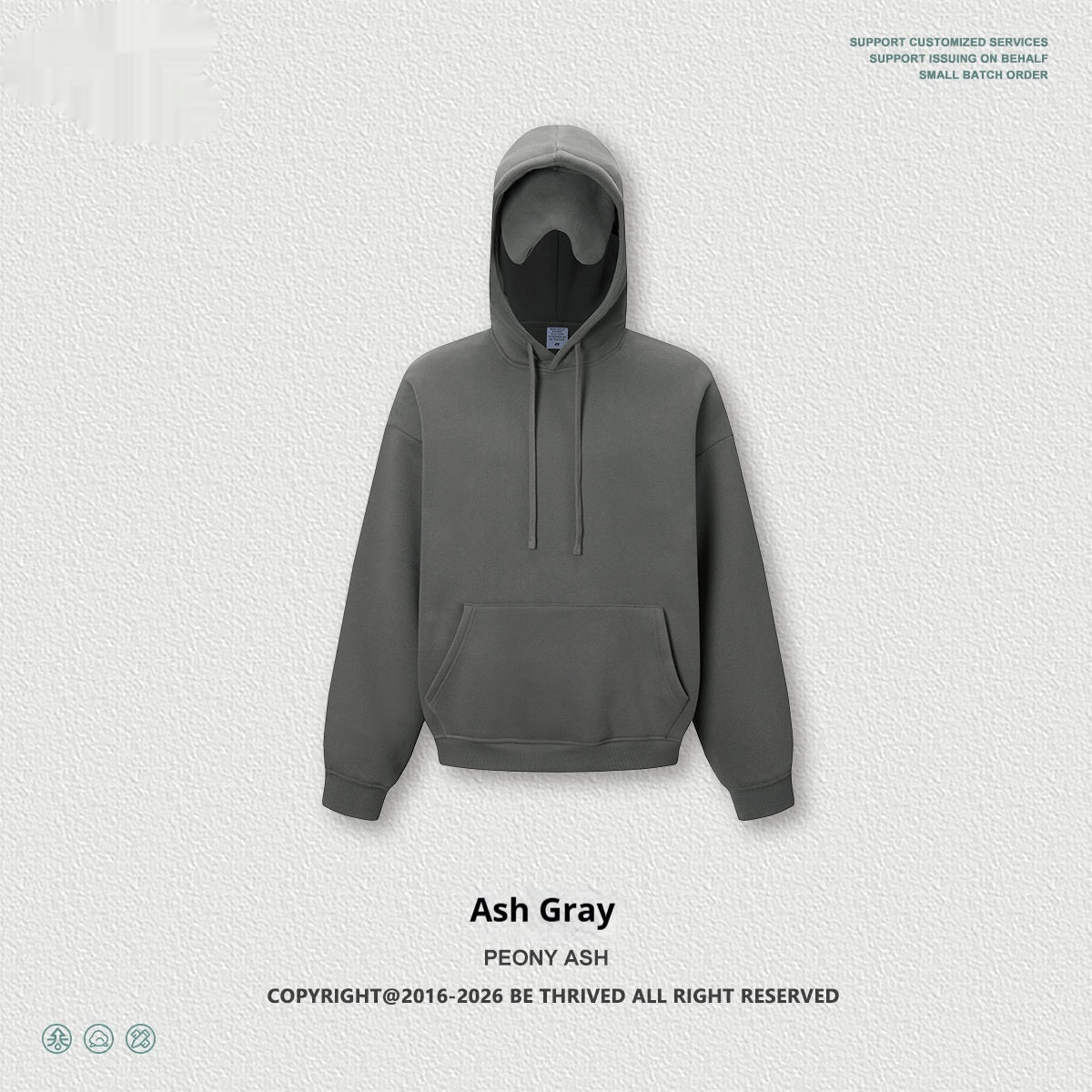 Streetwear Hoodie mit Herz-Augenmaske