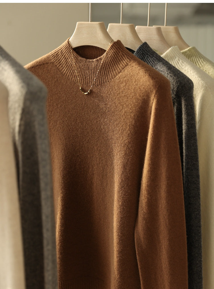 Vielseitiger Seamless Wollpullover aus Merinowolle