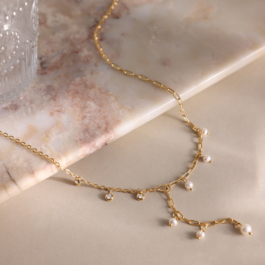 Gold-Pearl-Halskette