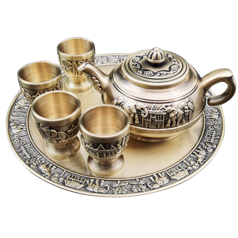 Elefanten Weinset aus Metall – Bild 5 | LuxeStyle