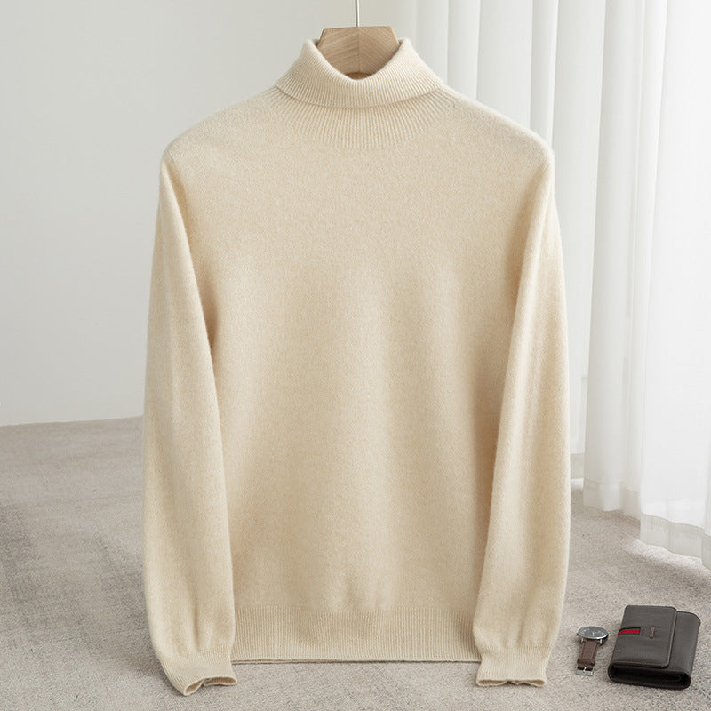 Cashmere-Pullover mit Rollkragen