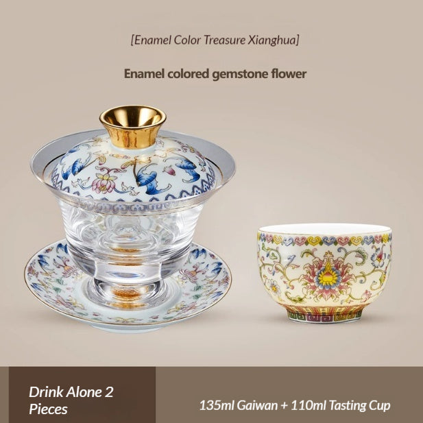 Teetasse mit Deckel – Glas | LuxeStyle