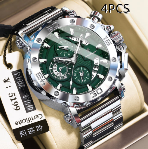 Quarz-Uhr wasserdicht, leuchtend, multifunktional für Herren – Bild 7 | LuxeStyle