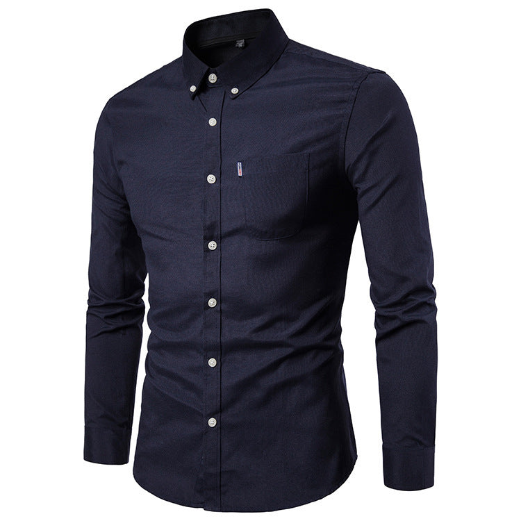 Slim-Fit Langarmhemd für Herren