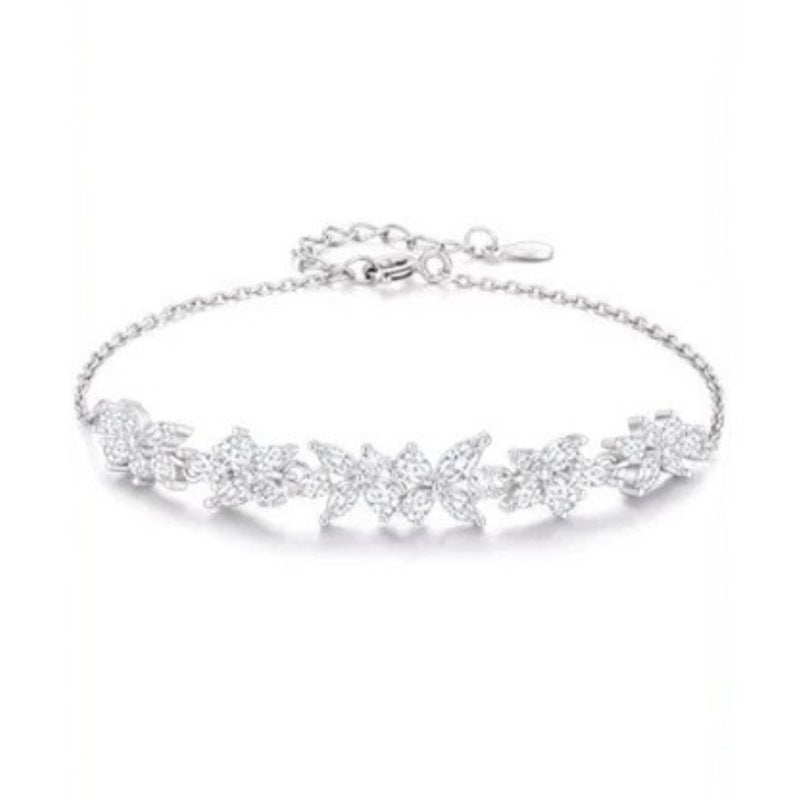 Armband mit Glyzinienblüte aus 999er Sterlingsilber – Bild 6 | LuxeStyle