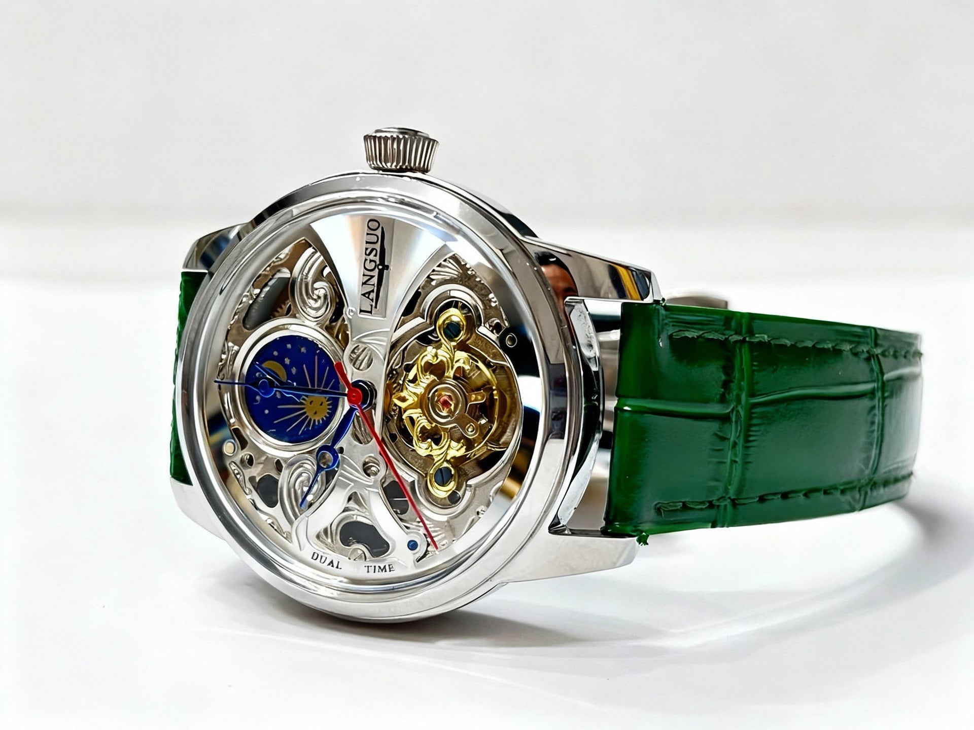 Mondphase Tourbillon Automatikuhr für Herren – Ansicht 6