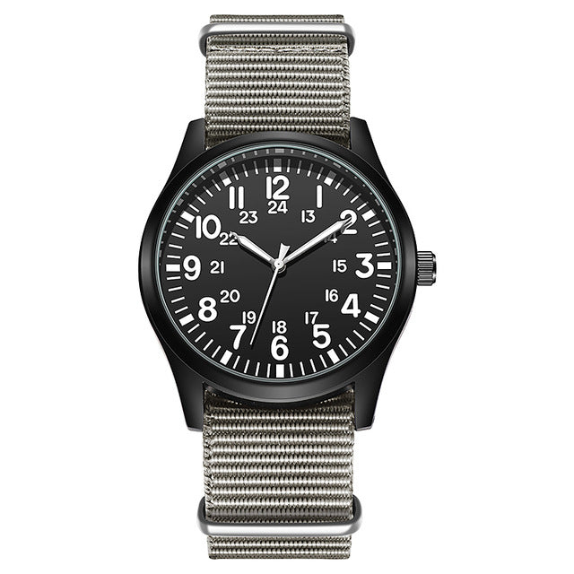 Air Force Field Stoffarmband 24-Stunden-Uhr – Bild 6 | LuxeStyle