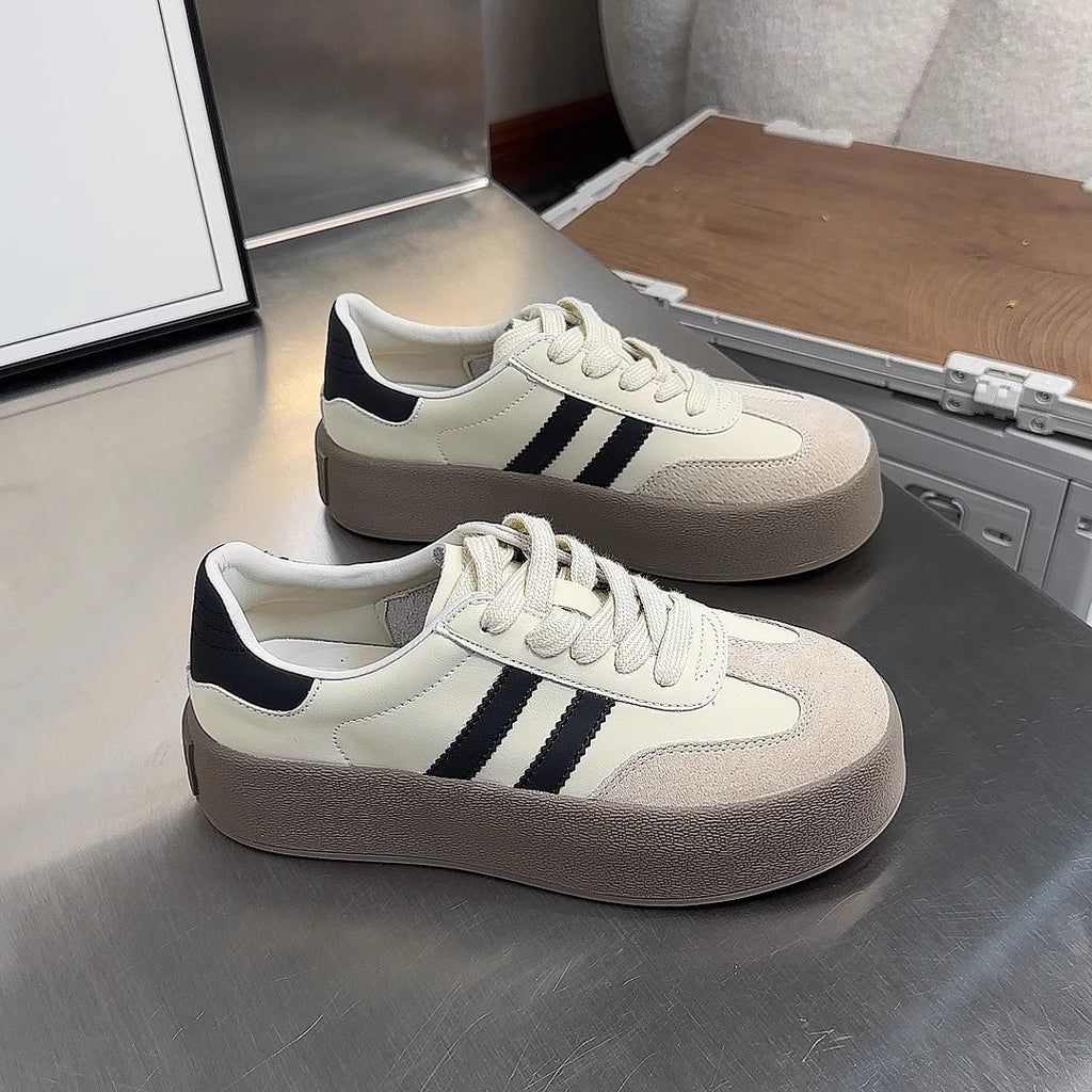 Vintage-Sneaker mit Rundkappe