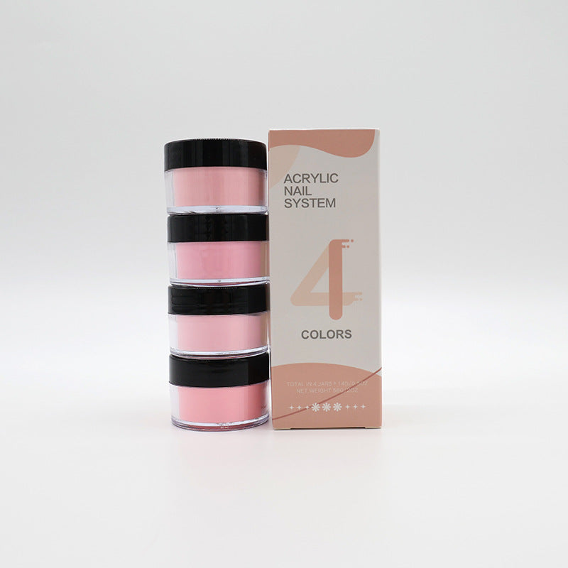 4er-Set Nagel-Glitzerpuder für DIY Maniküre