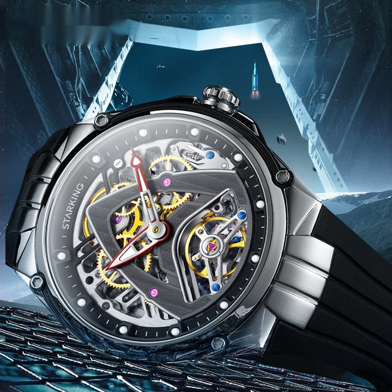 Mechanische Armbanduhr Edelstahl