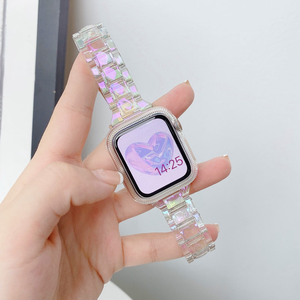 Smartwatch mit farbigem transparentem Armband – Bild 5 | LuxeStyle