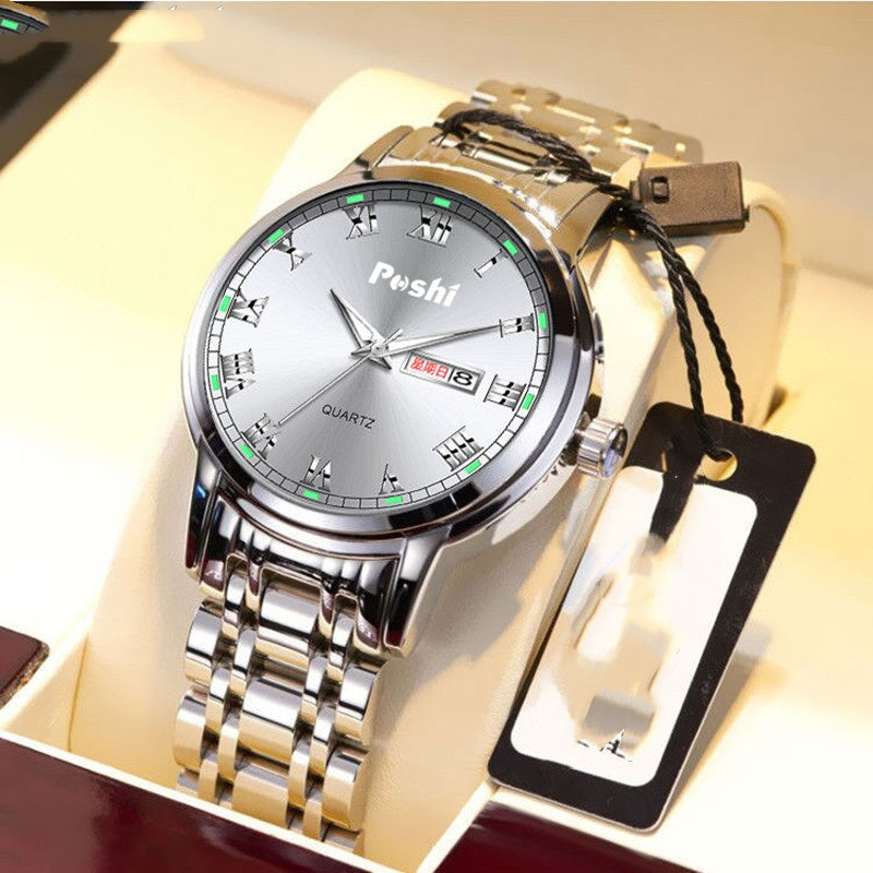Herrenuhr Stahlband, Leuchtend, Wasserdicht – Bild 11 | LuxeStyle